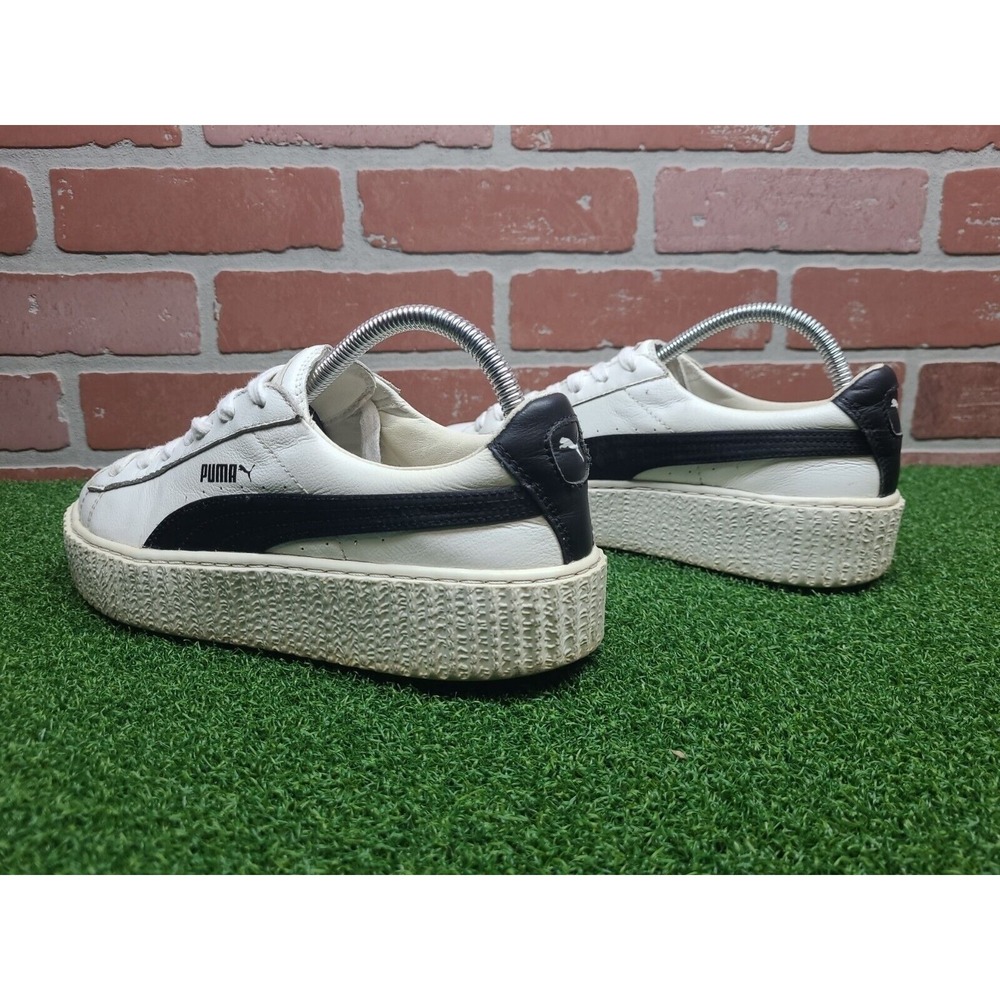 Puma Rihanna Creeper Fenty Leather Traditional White Black 364462 01 Sz 8.5 - Picture 6 of 12